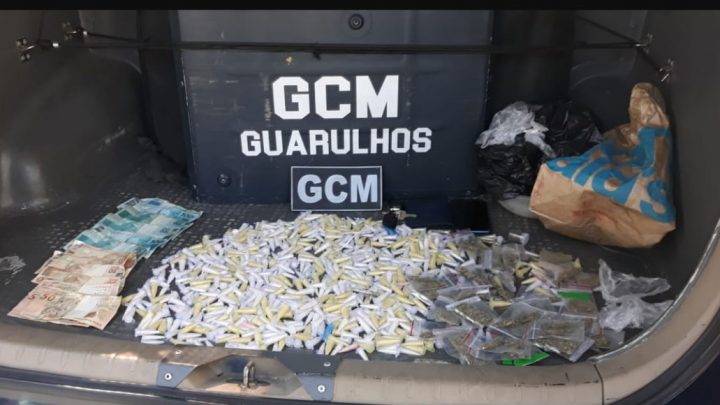 GCM de Guarulhos apreende drogas com indivíduo no Jardim Tranquilidade